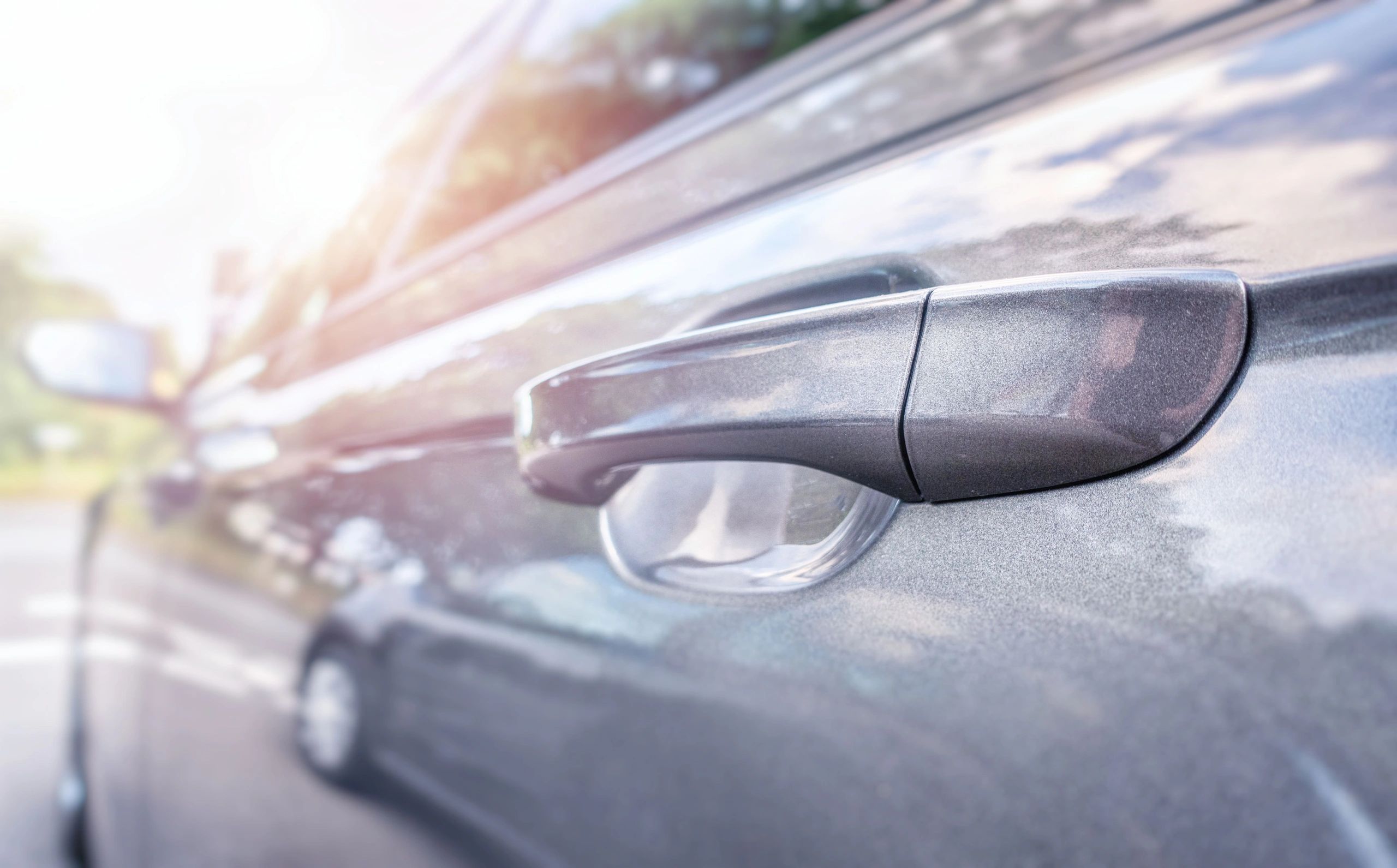 Premium vehicle detail representing private chauffeur pickup
